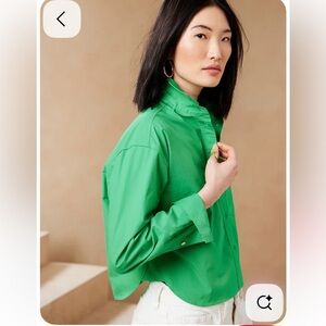 Banana Republic Vibrant Green Blouse